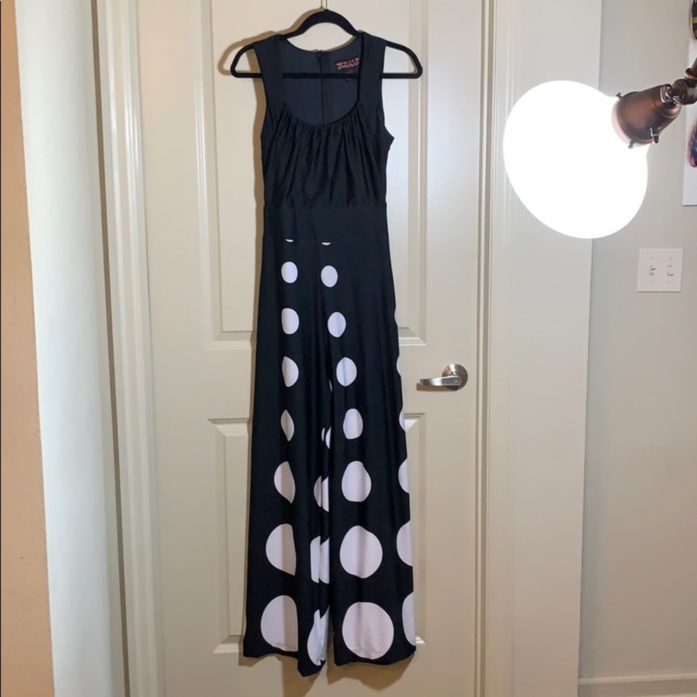 Black and White Polka Dot Jumpsuit